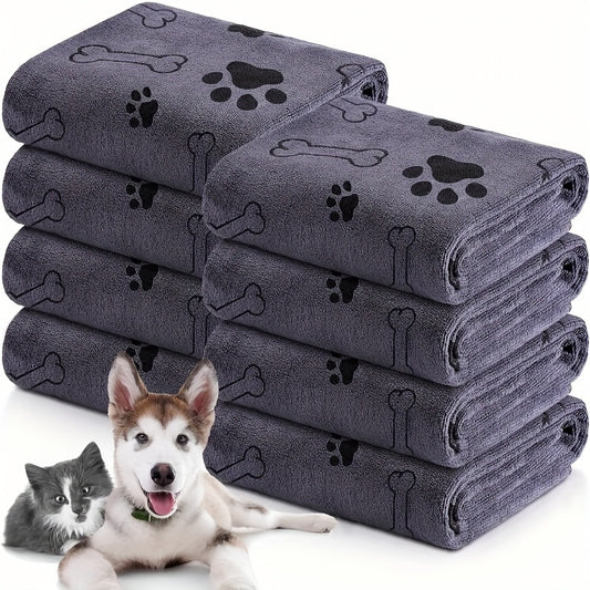 1pc Pet Bath Towel, Pet Dog Bathing Towel Quick-drying Soft Absorbent Does Not Shed Hair Suitable For Cats, Dogs, And Other Pets