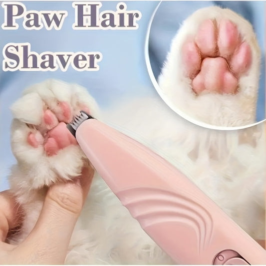 [Cordless Trimmer for Pet Grooming] Dog Paw Trimmer, Cordless Electric Small Pet Grooming Scissors, Low Noise, for Trimming Hair Around Paws, Eyes, Ears, Face, and Buttocks