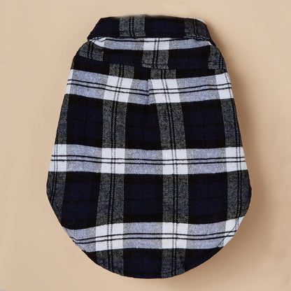 Stylish Plaid Comfort Shirts for Small Pets: Easy-Button, Soft & Durable Design - Perfect for Chic Dogs & Cats!