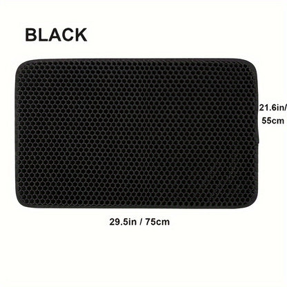 Waterproof Cat Litter Mat, Double Layer Cat Litter Box Mat With Non-slip Backing, Washable Leak Proof Pet Cleaning Mat Cat Litter Trapping Mat