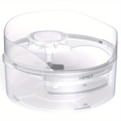 [NPET | Automatic] NPET 2 Gallon/270oz/8L Large Automatic Dog Water Fountain, DF30 Dog Water Bowl Dispenser | Pet Water Fountain with Splatter Guard, Cleaning Kit for Large Dogs & Multiple Pets, Without Battery