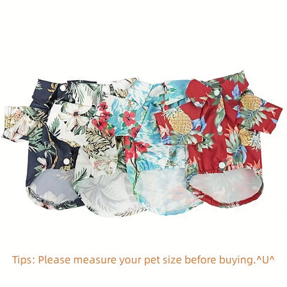 Small Breed Pet Shirt - Breathable Thin Summer Clothing for Cats and Dogs - Hand Wash Only, All-Season Wear for Spring and Autumn