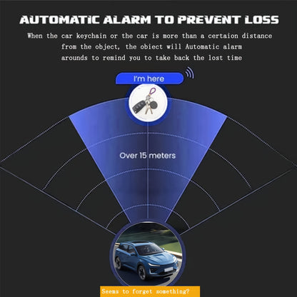 Smart Mini Tracker with Wireless & Low-Power Mode, Real-Time Location Tracking, Anti-Theft Alarm, App Control, Long Life - Compatible with Cars, Pets, Keys, Luggage, Wallet - Multi-Color Options (Black, White, Navy, Pink, Ora