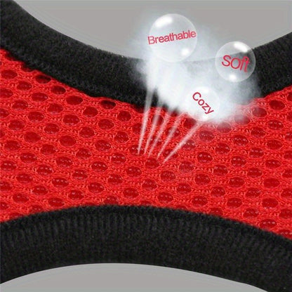 [For Dogs & Cats Reflective Harness] Reflective Pet Harness And Leash Set For Dogs And Cats, Adjustable Puppy Cat Vest Harness With Soft Mesh