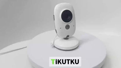 [Pet Monitor | Night Vision] 2.4GHz Pet Monitor | Night Vision, Two-Way Audio, Cry Alarm, Temperature Display, USB Rechargeable Camera | HD Video Surveillance System for Pets, Dog Monitoring, Elderly/Nanny Monitoring, One-Tou