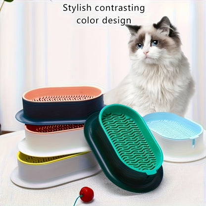 [Hydroponic Cat Grass] 1pc Hydroponic Cat Grass Growing Pot | Plastic Pet Bowl, Without Seeds