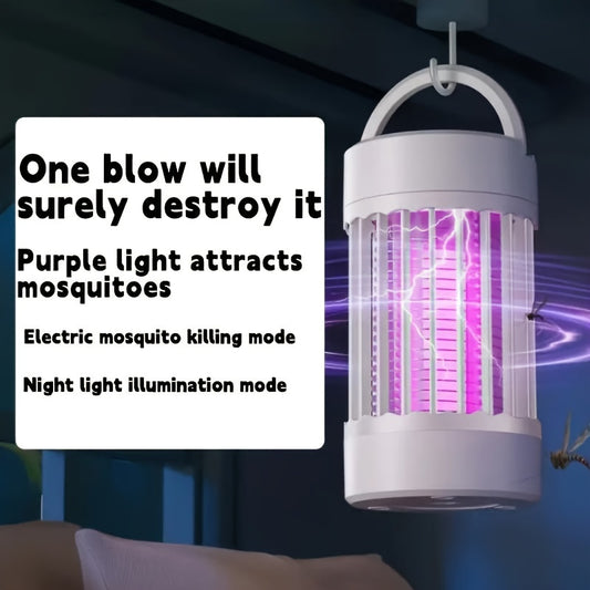 1pc Electric Mosquito Repellent Lamp - Silent, Non-Radiative, Effective Insect Catcher and Repellent for Household, Apartment, College Dorm Essentials - Pest Control, Household Gadget, Easy to Use, No Chemicals, Safe for Fami