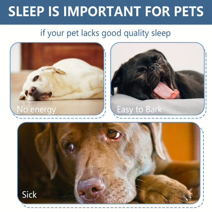 Long Plush Dog Bed For Autumn Winter, Deep Sleeping Pet Bed Mat For Small Medium Large Dogs, Donut Beds Mat For Cats Christmas Gift